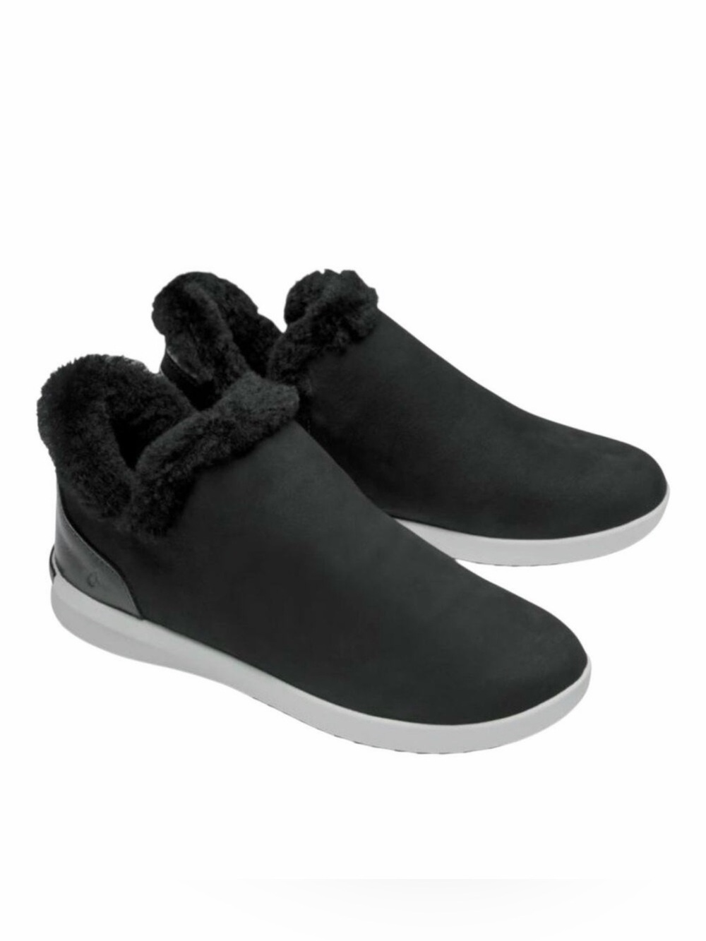 OluKai Malua Hulu Genuine Shearling Waterproof Nubuck Leather Sneaker Women’s 7